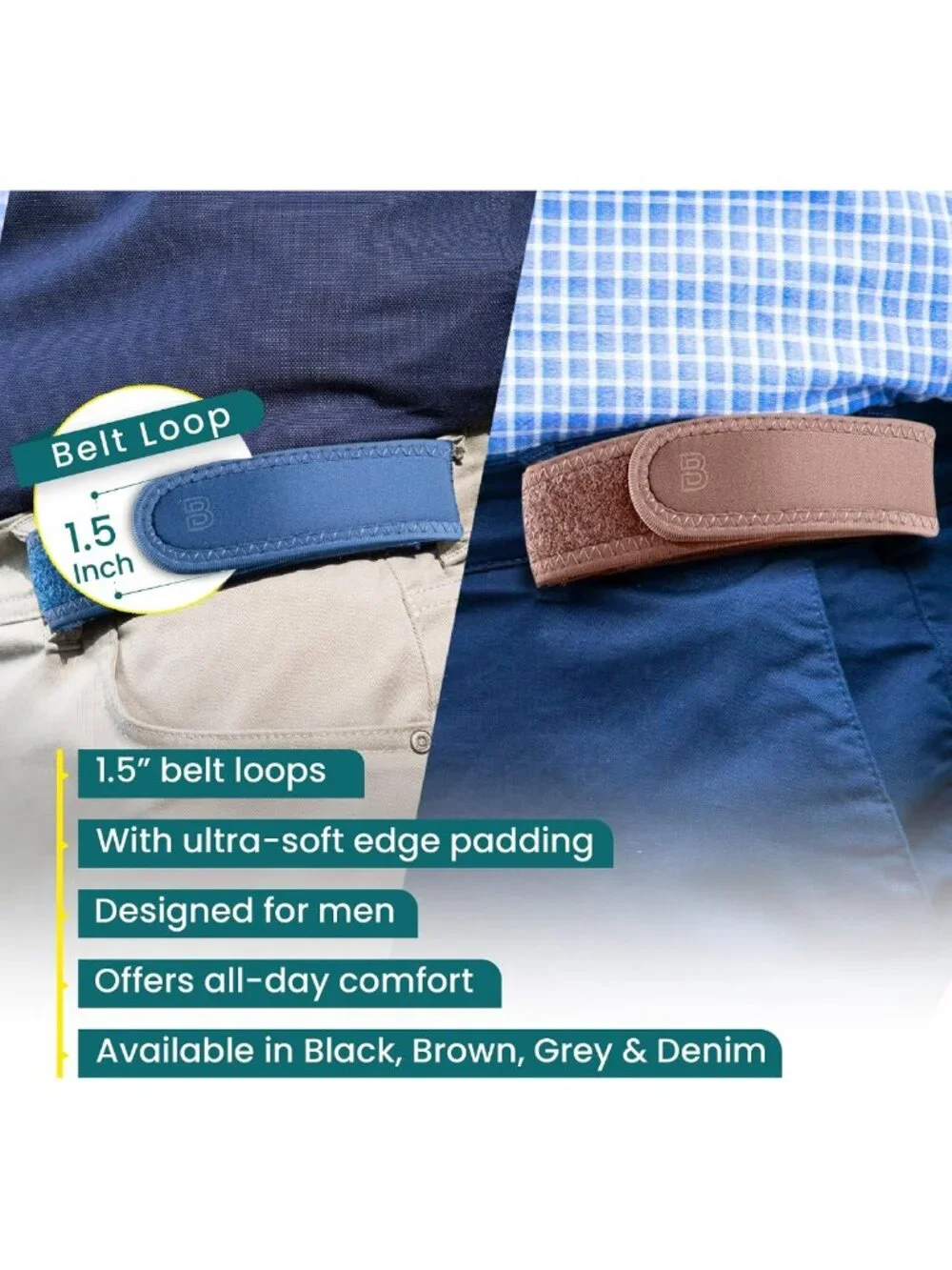 Adjustable No Buckle Invisible Belt for Men & Women - Soft Elastic Tactical
